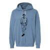 Unisex Garment-Dyed Lightweight Fleece Hooded Sweatshirt Thumbnail