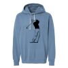 Unisex Garment-Dyed Lightweight Fleece Hooded Sweatshirt Thumbnail