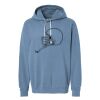 Unisex Garment-Dyed Lightweight Fleece Hooded Sweatshirt Thumbnail