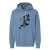 Unisex Garment-Dyed Lightweight Fleece Hooded Sweatshirt Thumbnail