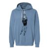 Unisex Garment-Dyed Lightweight Fleece Hooded Sweatshirt Thumbnail