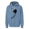 Unisex Garment-Dyed Lightweight Fleece Hooded Sweatshirt Thumbnail