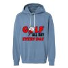 Unisex Garment-Dyed Lightweight Fleece Hooded Sweatshirt Thumbnail