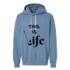 Unisex Garment-Dyed Lightweight Fleece Hooded Sweatshirt Thumbnail