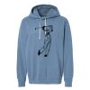 Unisex Garment-Dyed Lightweight Fleece Hooded Sweatshirt Thumbnail