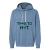 Unisex Garment-Dyed Lightweight Fleece Hooded Sweatshirt Thumbnail