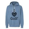 Unisex Garment-Dyed Lightweight Fleece Hooded Sweatshirt Thumbnail