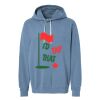 Unisex Garment-Dyed Lightweight Fleece Hooded Sweatshirt Thumbnail