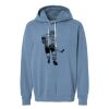 Unisex Garment-Dyed Lightweight Fleece Hooded Sweatshirt Thumbnail