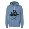 Unisex Garment-Dyed Lightweight Fleece Hooded Sweatshirt Thumbnail