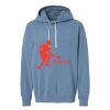 Unisex Garment-Dyed Lightweight Fleece Hooded Sweatshirt Thumbnail