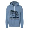 Unisex Garment-Dyed Lightweight Fleece Hooded Sweatshirt Thumbnail