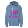 Unisex Garment-Dyed Lightweight Fleece Hooded Sweatshirt Thumbnail