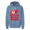 Unisex Garment-Dyed Lightweight Fleece Hooded Sweatshirt Thumbnail