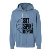 Unisex Garment-Dyed Lightweight Fleece Hooded Sweatshirt Thumbnail
