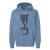 Unisex Garment-Dyed Lightweight Fleece Hooded Sweatshirt Thumbnail