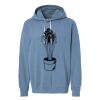Unisex Garment-Dyed Lightweight Fleece Hooded Sweatshirt Thumbnail