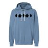 Unisex Garment-Dyed Lightweight Fleece Hooded Sweatshirt Thumbnail