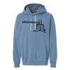 Unisex Garment-Dyed Lightweight Fleece Hooded Sweatshirt Thumbnail