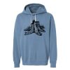 Unisex Garment-Dyed Lightweight Fleece Hooded Sweatshirt Thumbnail