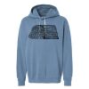 Unisex Garment-Dyed Lightweight Fleece Hooded Sweatshirt Thumbnail