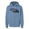 Unisex Garment-Dyed Lightweight Fleece Hooded Sweatshirt Thumbnail