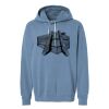 Unisex Garment-Dyed Lightweight Fleece Hooded Sweatshirt Thumbnail