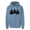 Unisex Garment-Dyed Lightweight Fleece Hooded Sweatshirt Thumbnail