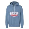 Unisex Garment-Dyed Lightweight Fleece Hooded Sweatshirt Thumbnail