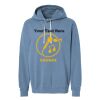 Unisex Garment-Dyed Lightweight Fleece Hooded Sweatshirt Thumbnail