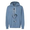 Unisex Garment-Dyed Lightweight Fleece Hooded Sweatshirt Thumbnail