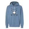 Unisex Garment-Dyed Lightweight Fleece Hooded Sweatshirt Thumbnail