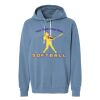 Unisex Garment-Dyed Lightweight Fleece Hooded Sweatshirt Thumbnail