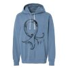 Unisex Garment-Dyed Lightweight Fleece Hooded Sweatshirt Thumbnail