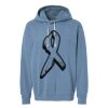 Unisex Garment-Dyed Lightweight Fleece Hooded Sweatshirt Thumbnail