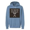Unisex Garment-Dyed Lightweight Fleece Hooded Sweatshirt Thumbnail