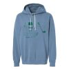 Unisex Garment-Dyed Lightweight Fleece Hooded Sweatshirt Thumbnail