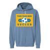 Unisex Garment-Dyed Lightweight Fleece Hooded Sweatshirt Thumbnail