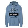 Unisex Garment-Dyed Lightweight Fleece Hooded Sweatshirt Thumbnail