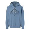 Unisex Garment-Dyed Lightweight Fleece Hooded Sweatshirt Thumbnail