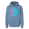 Unisex Garment-Dyed Lightweight Fleece Hooded Sweatshirt Thumbnail
