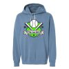 Unisex Garment-Dyed Lightweight Fleece Hooded Sweatshirt Thumbnail