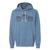 Unisex Garment-Dyed Lightweight Fleece Hooded Sweatshirt Thumbnail