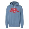 Unisex Garment-Dyed Lightweight Fleece Hooded Sweatshirt Thumbnail