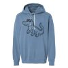 Unisex Garment-Dyed Lightweight Fleece Hooded Sweatshirt Thumbnail