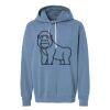 Unisex Garment-Dyed Lightweight Fleece Hooded Sweatshirt Thumbnail