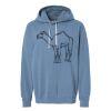 Unisex Garment-Dyed Lightweight Fleece Hooded Sweatshirt Thumbnail