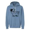 Unisex Garment-Dyed Lightweight Fleece Hooded Sweatshirt Thumbnail