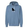 Unisex Garment-Dyed Lightweight Fleece Hooded Sweatshirt Thumbnail