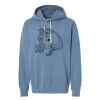Unisex Garment-Dyed Lightweight Fleece Hooded Sweatshirt Thumbnail